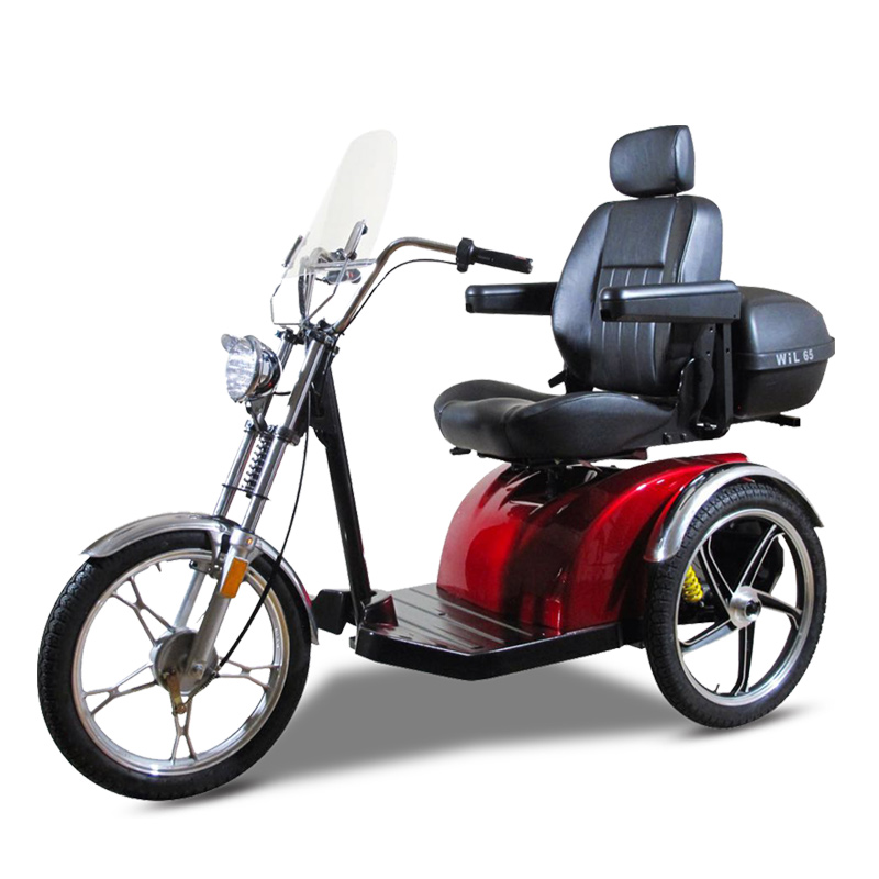 S33 Red 3 Wheel Electric Scooter voor ouderen